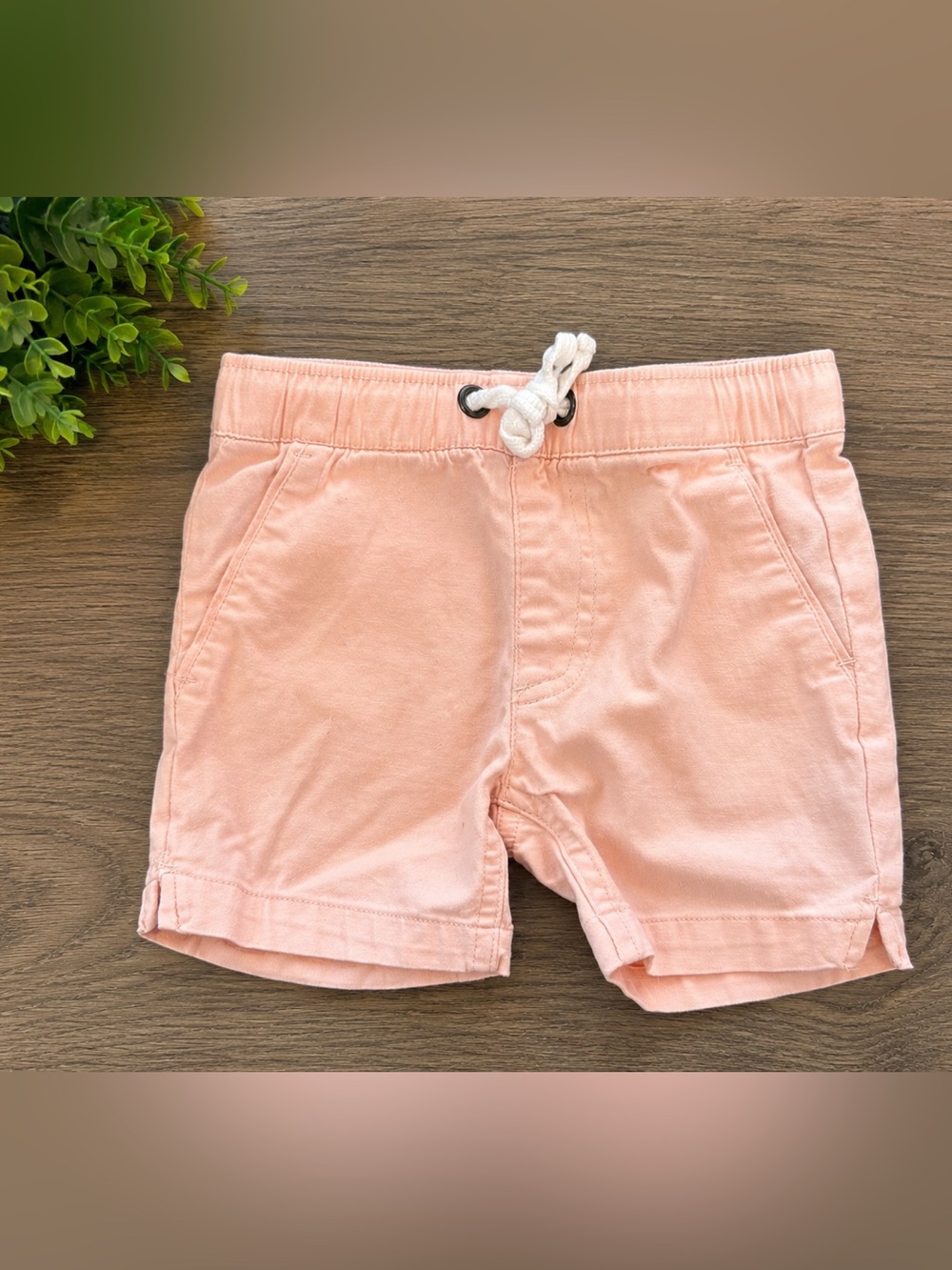 Sovereign Code Kids Peach Drawstring Shorts 18M Soft Casual Summer